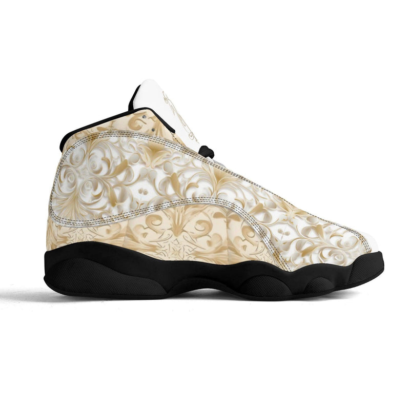 Men's Leather Printed Basketball Shoe