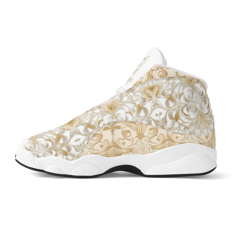 Men's Leather Printed Basketball Shoe