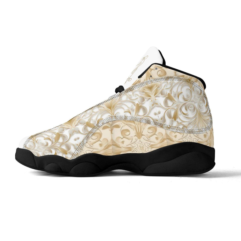 Men's Leather Printed Basketball Shoe