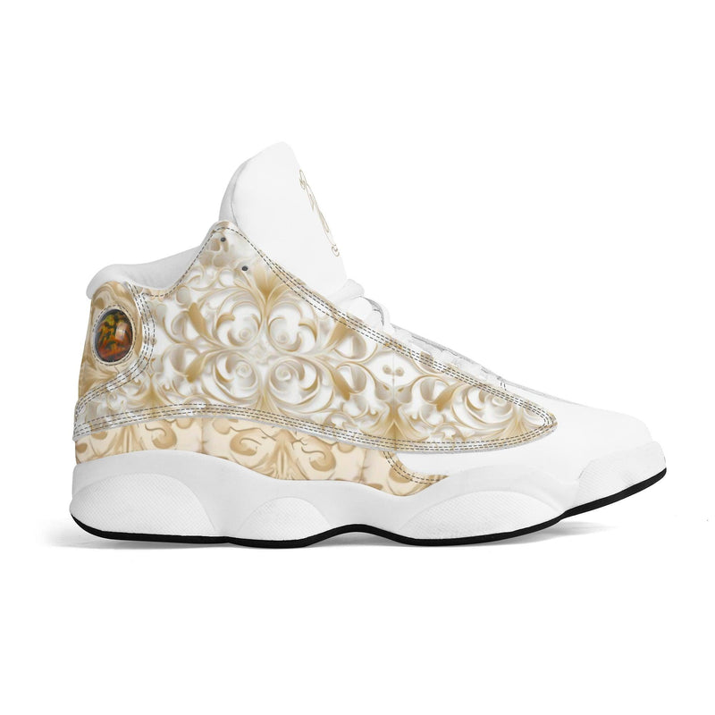 Men's Leather Printed Basketball Shoe