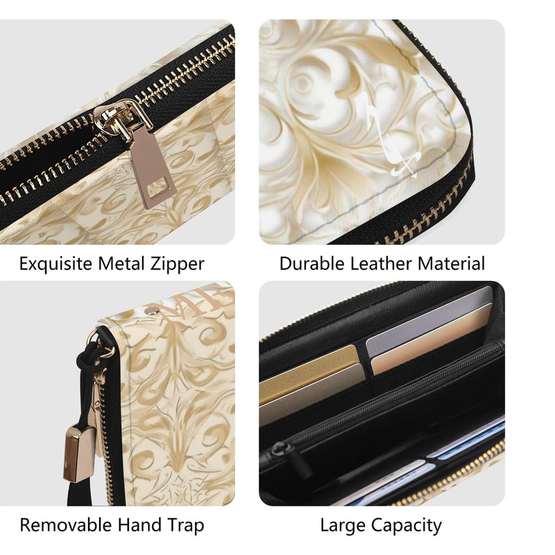 Clutch Leather Zipper Wallet