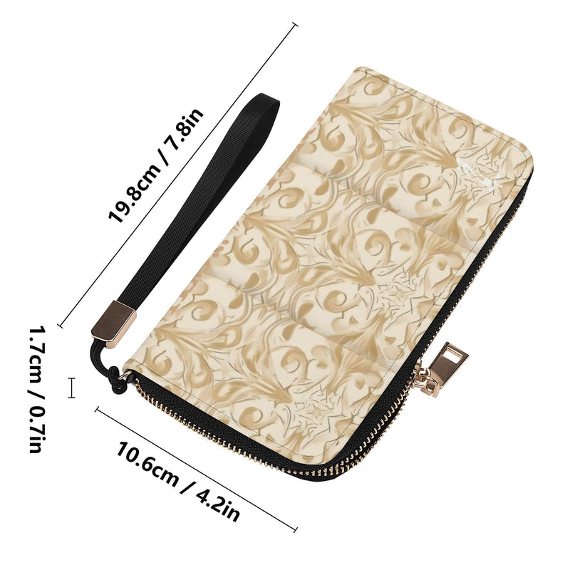 Clutch Leather Zipper Wallet