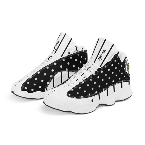 Men's Leather Printed Basketball Shoe
