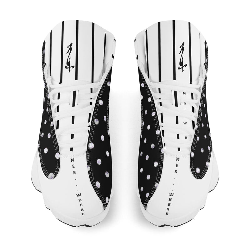 Men's Leather Printed Basketball Shoe