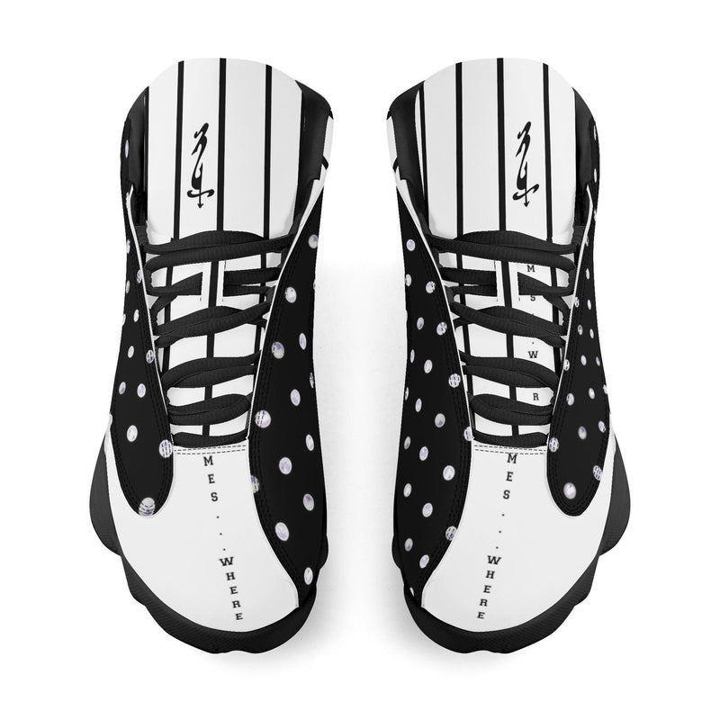 Men's Leather Printed Basketball Shoe