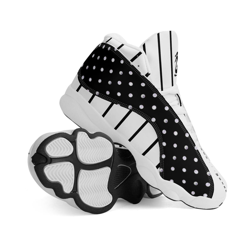 Men's Leather Printed Basketball Shoe