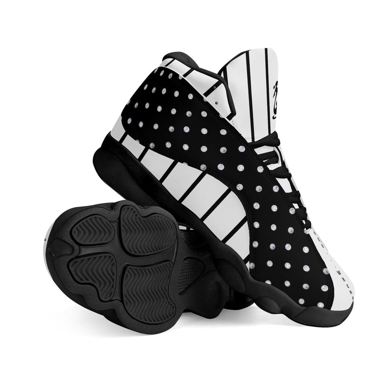 Men's Leather Printed Basketball Shoe