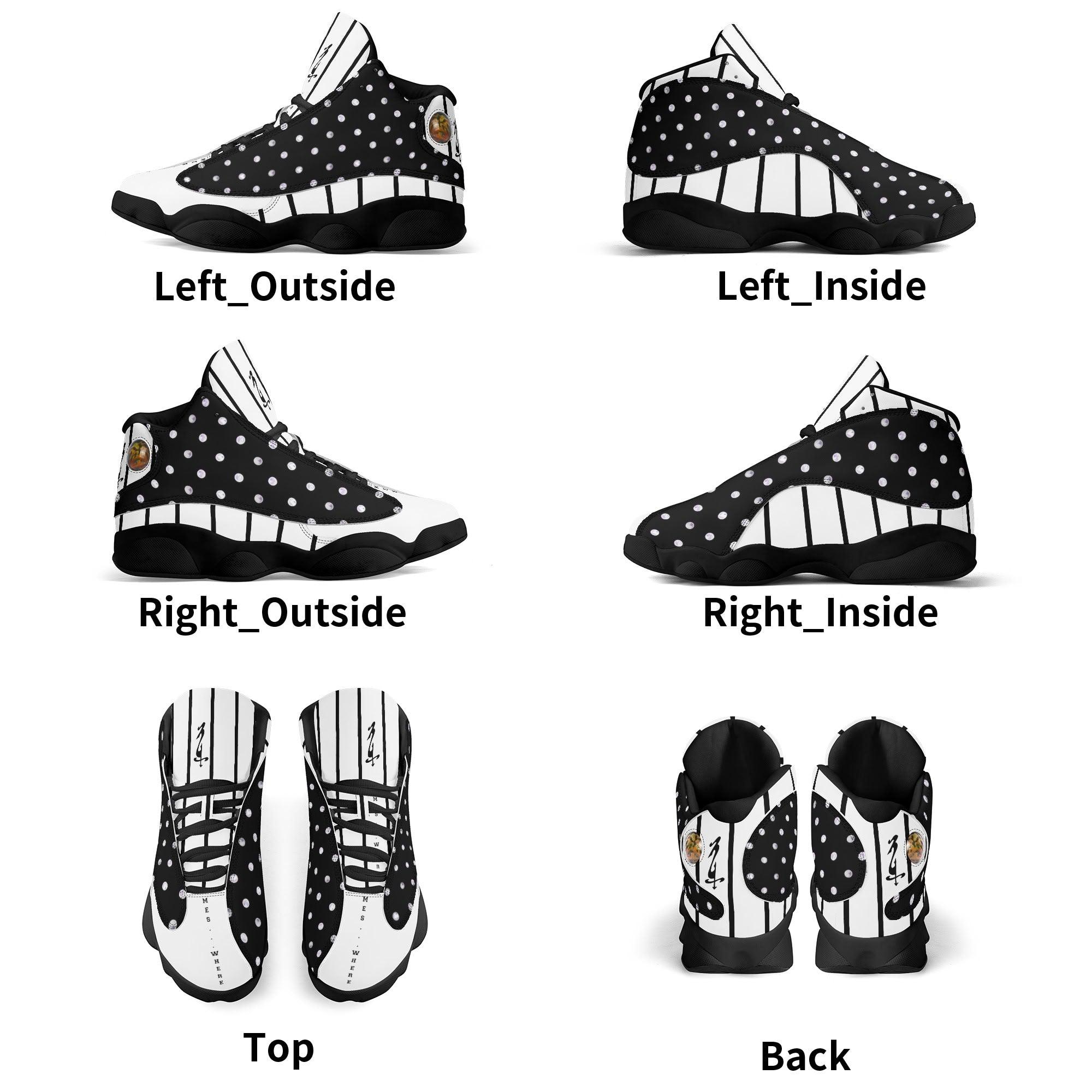 Men's Leather Printed Basketball Shoe - MES...Where