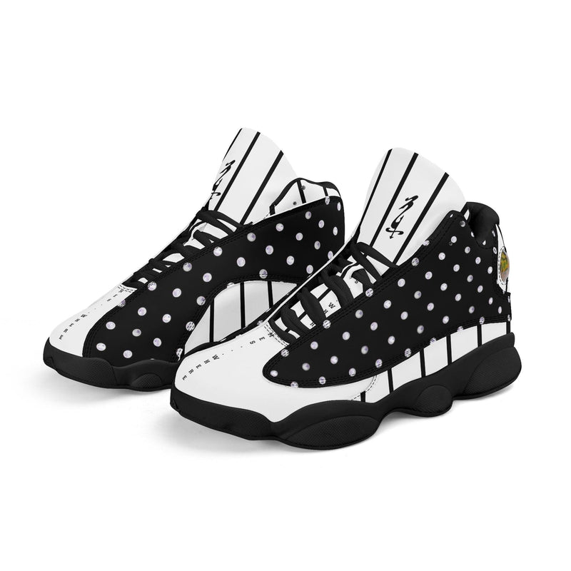 Men's Leather Printed Basketball Shoe