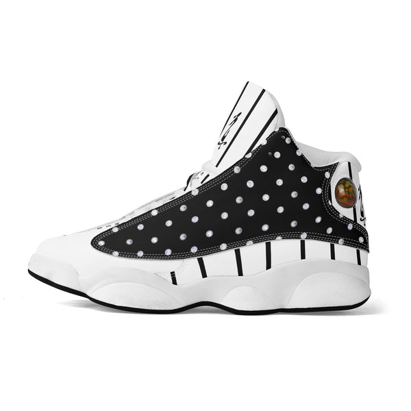Men's Leather Printed Basketball Shoe