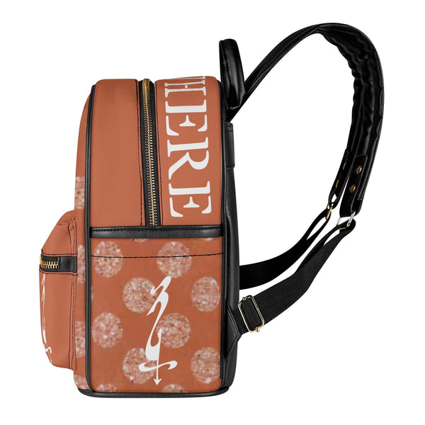Women's Casual Leather Backpack