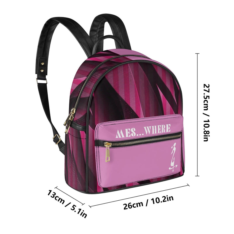 Women's Casual Leather Backpack