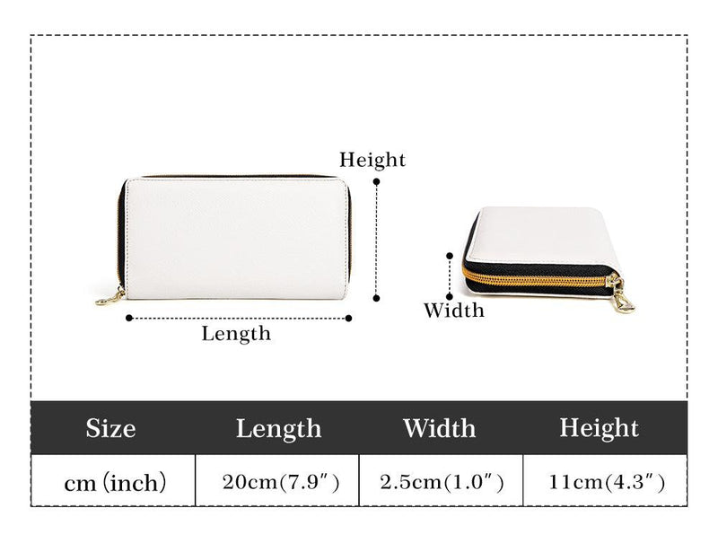 Clutch Leather Zipper Wallet