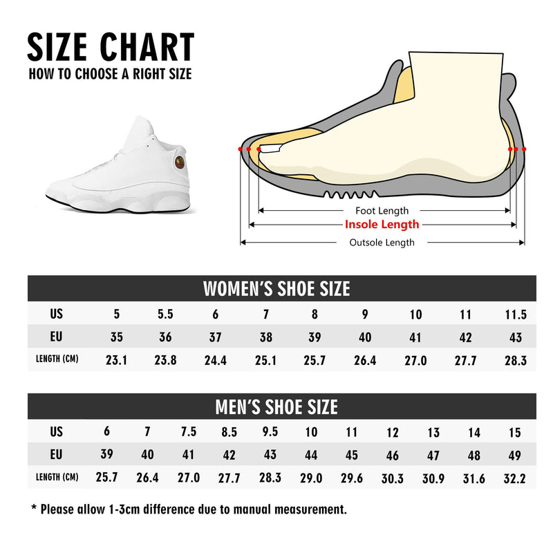 Men's Leather Printed Basketball Shoe