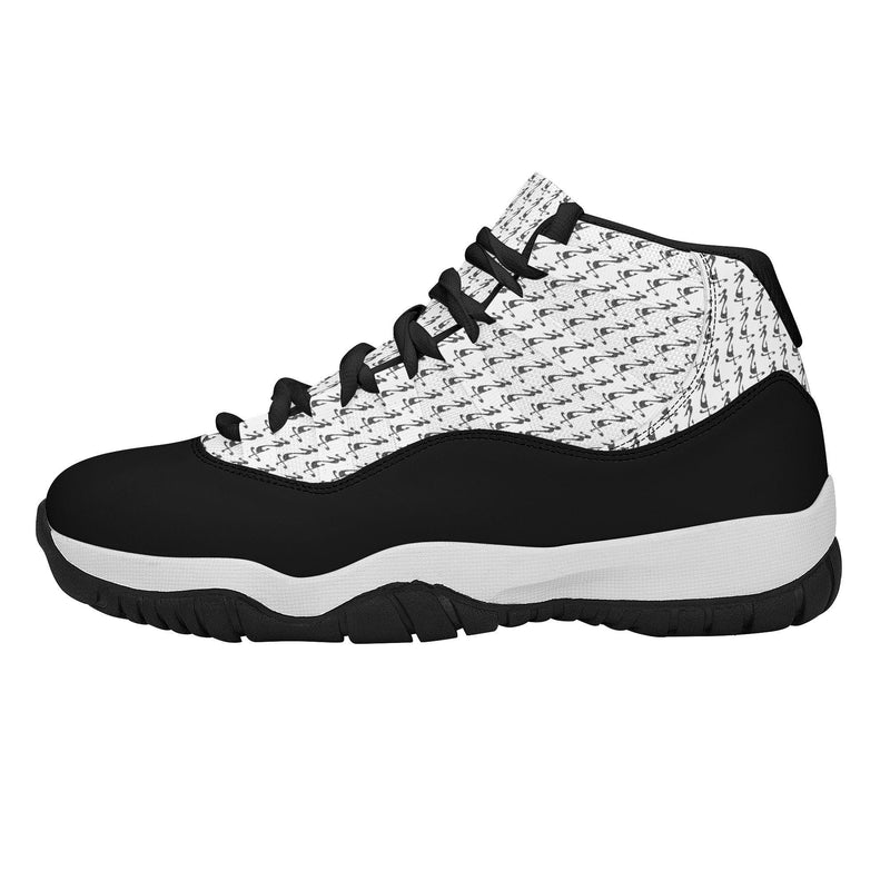 MES...Where (Mirrored Image) ~ Men's High Top Retro Basketball Shoes