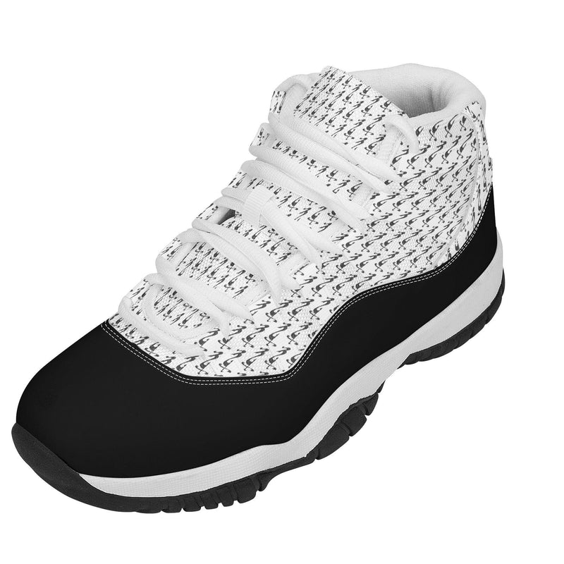 MES...Where (Mirrored Image) ~ Men's High Top Retro Basketball Shoes