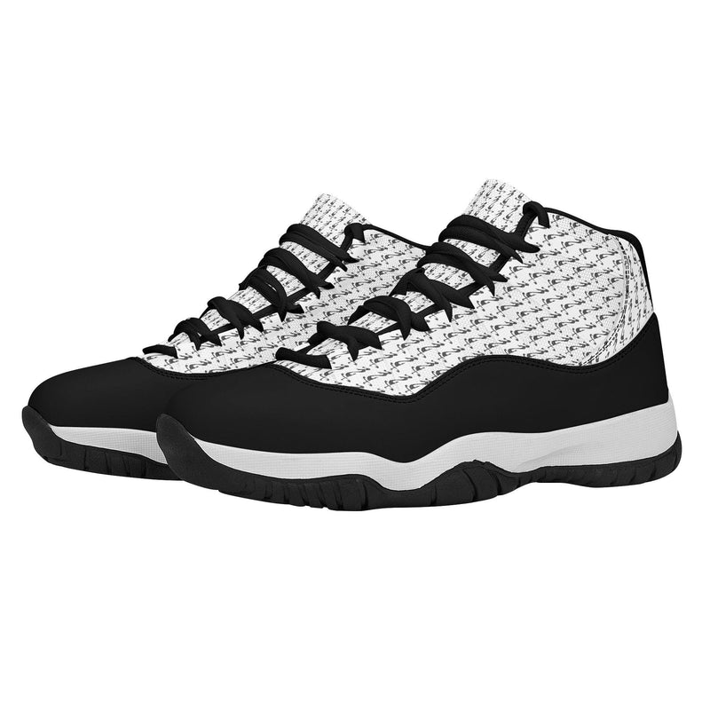 MES...Where (Mirrored Image) ~ Men's High Top Retro Basketball Shoes