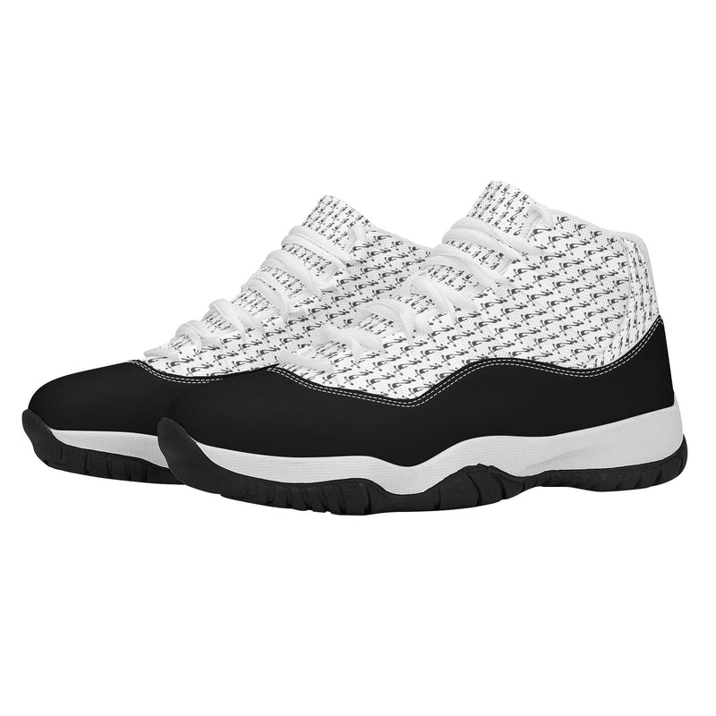 MES...Where (Mirrored Image) ~ Men's High Top Retro Basketball Shoes