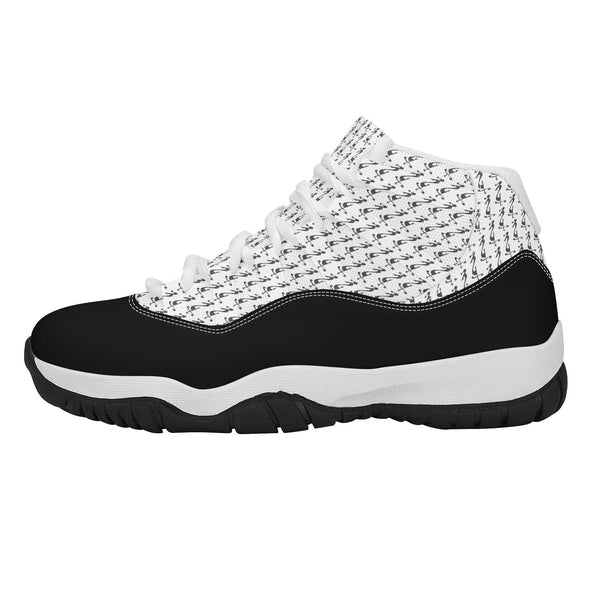MES...Where (Mirrored Image) ~ Men's High Top Retro Basketball Shoes
