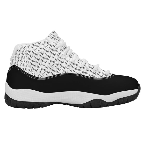 MES...Where (Mirrored Image) ~ Men's High Top Retro Basketball Shoes