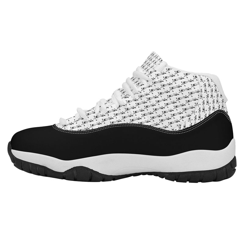 MES...Where (Mirrored Image) ~ Men's High Top Retro Basketball Shoes