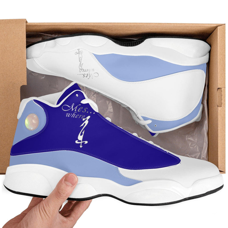 MES...Where (Chill Factor) ~ Men's White Soles Basketball Shoes