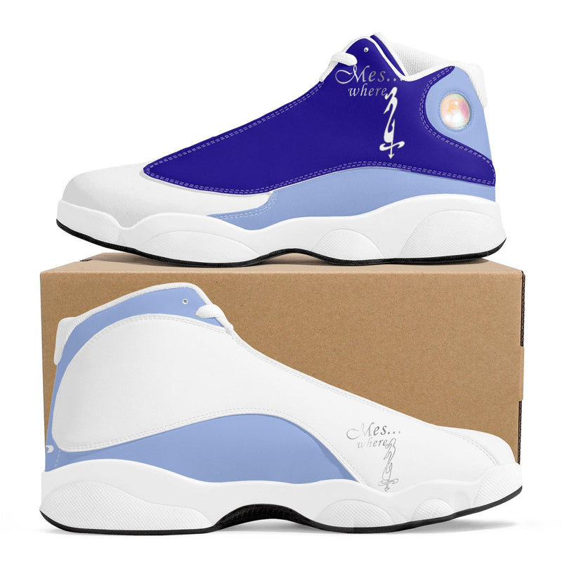 MES...Where (Chill Factor) ~ Men's White Soles Basketball Shoes