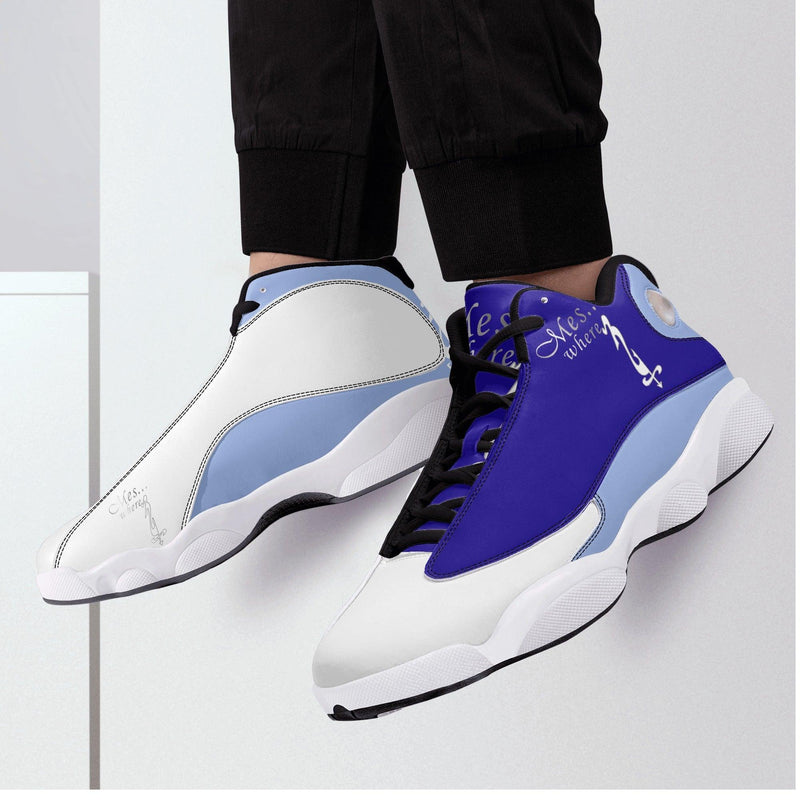 MES...Where (Chill Factor) ~ Men's White Soles Basketball Shoes