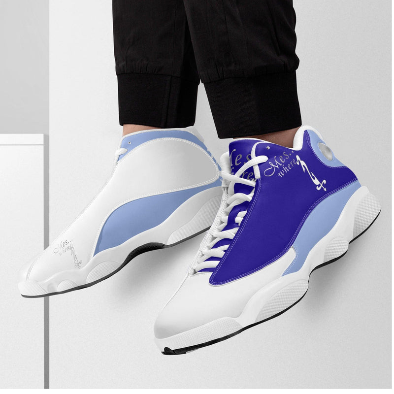 MES...Where (Chill Factor) ~ Men's White Soles Basketball Shoes
