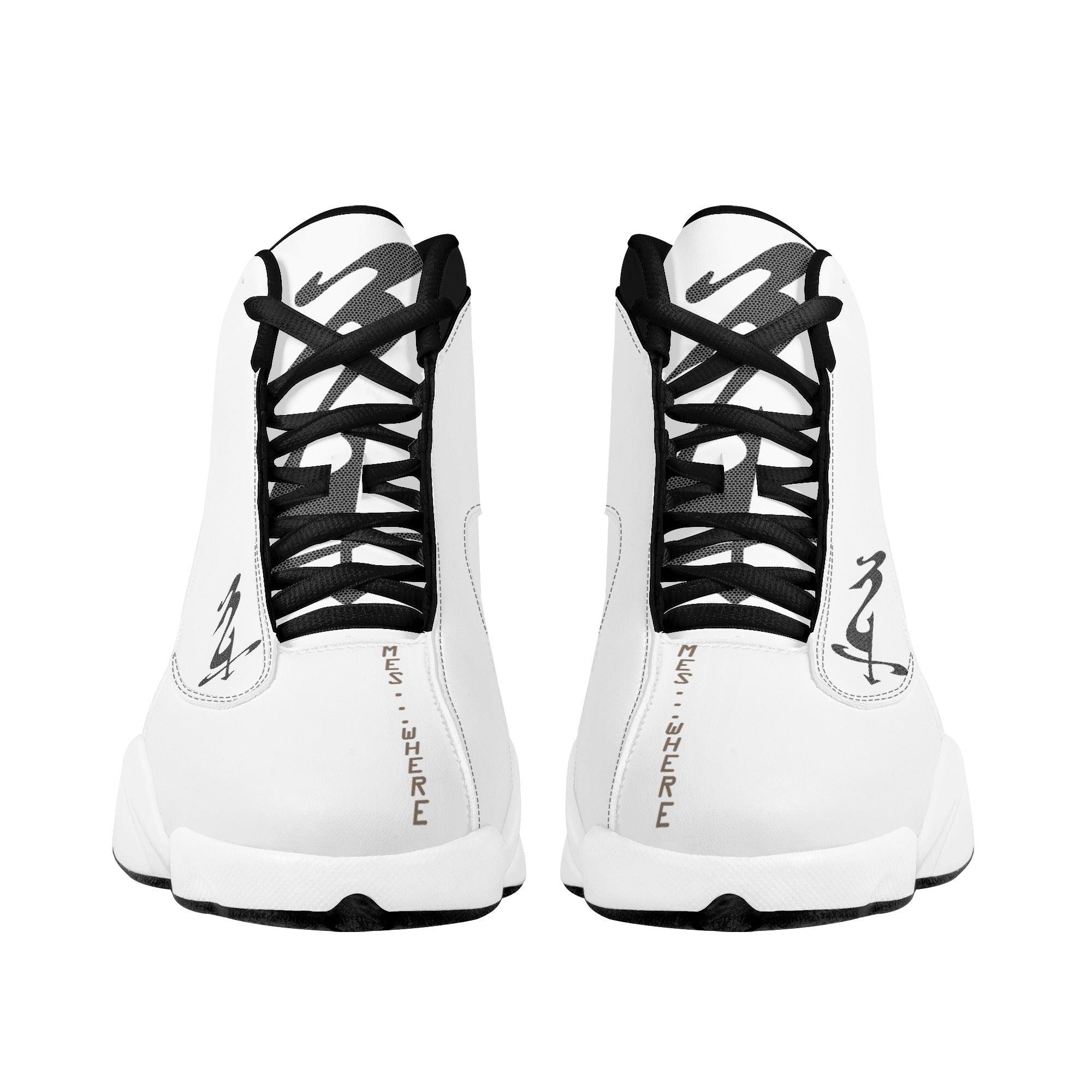 MES...Where II ~ Men's White Soles Basketball Shoes - MES...Where