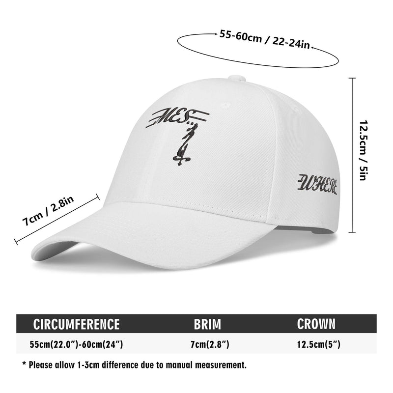 MES...Where On All Four Sides (All Around The World) ~ Embroidered Baseball Caps