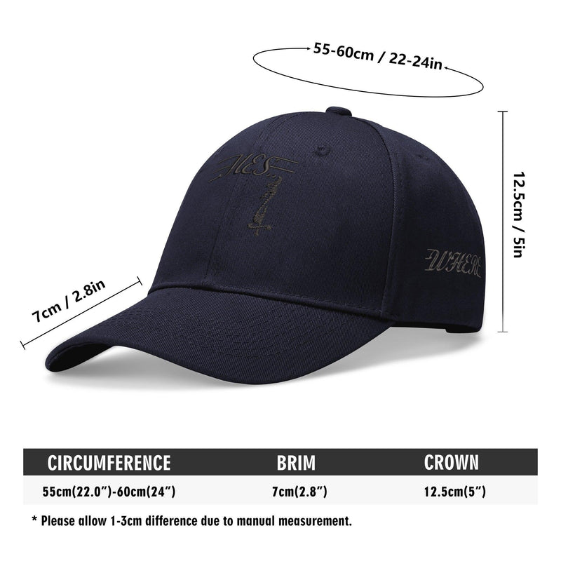 MES...Where On All Four Sides (All Around The World) ~ Embroidered Baseball Caps