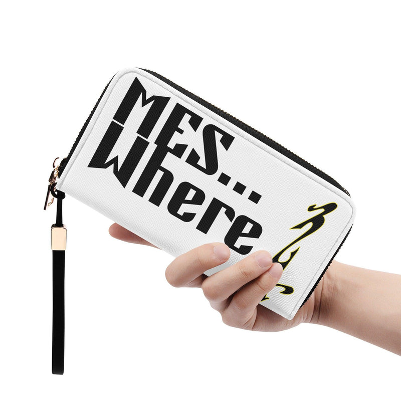 Clutch Leather Zipper Wallet
