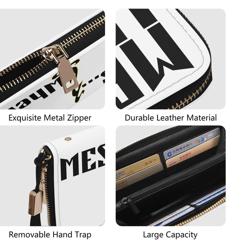 Clutch Leather Zipper Wallet