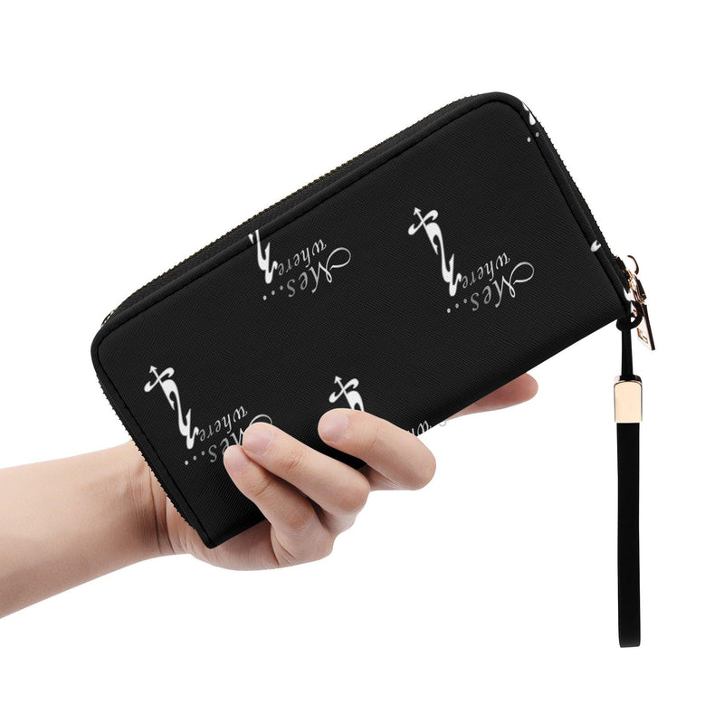 Clutch Leather Zipper Wallet