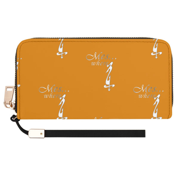Clutch Leather Zipper Wallet