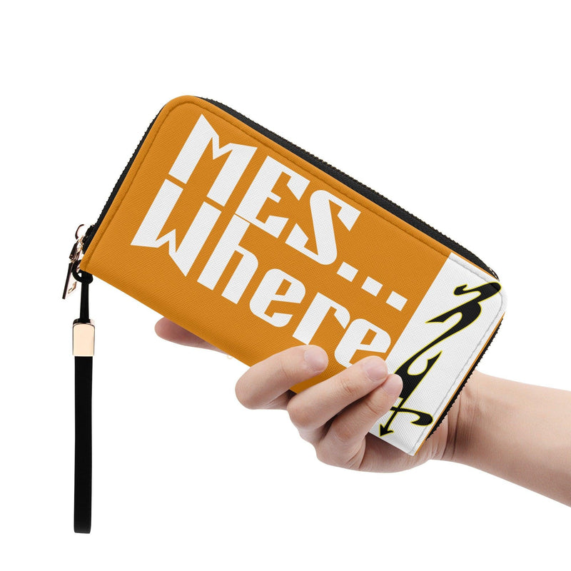 Clutch Leather Zipper Wallet