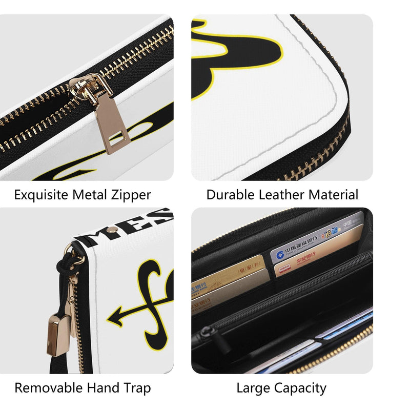 Clutch Leather Zipper Wallet